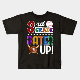 3rd Grade Batter-up! Baseball Back to School Kids T-Shirt